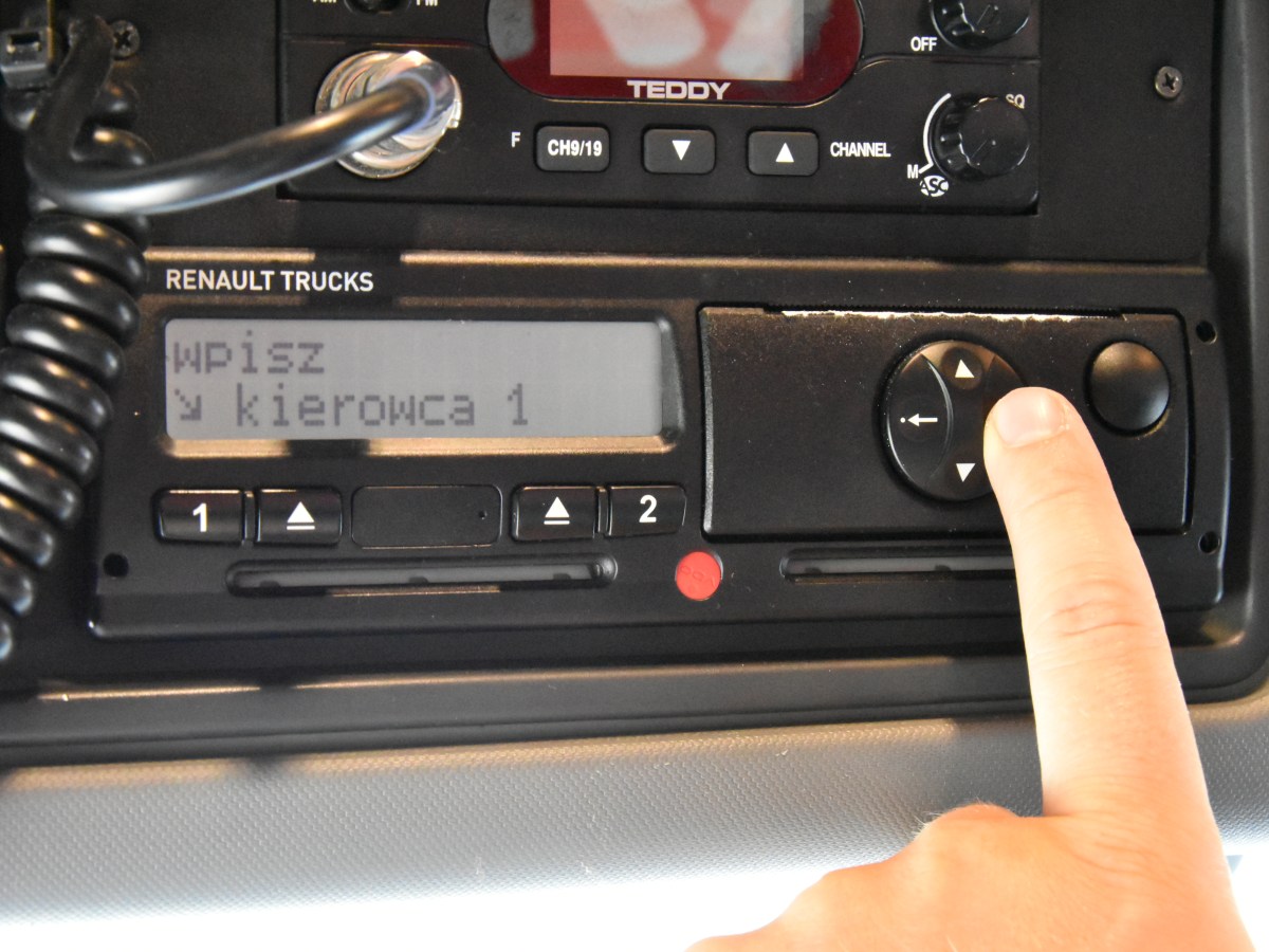 Wpis załadunku i rozładunku w&nbsp;tachografie