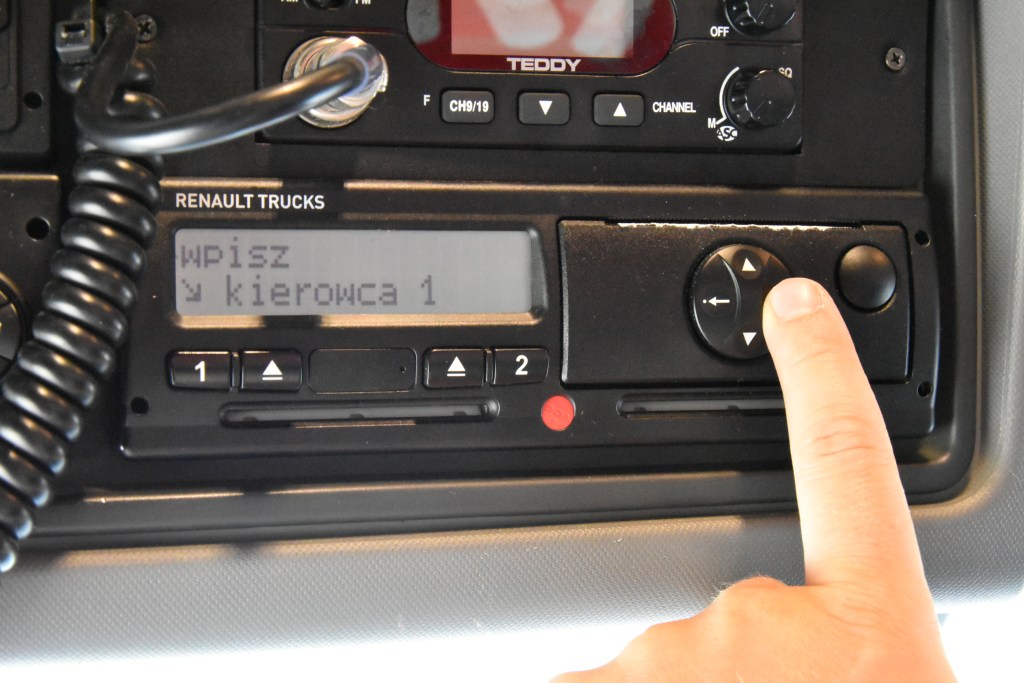 Wpis załadunku i rozładunku w&nbsp;tachografie