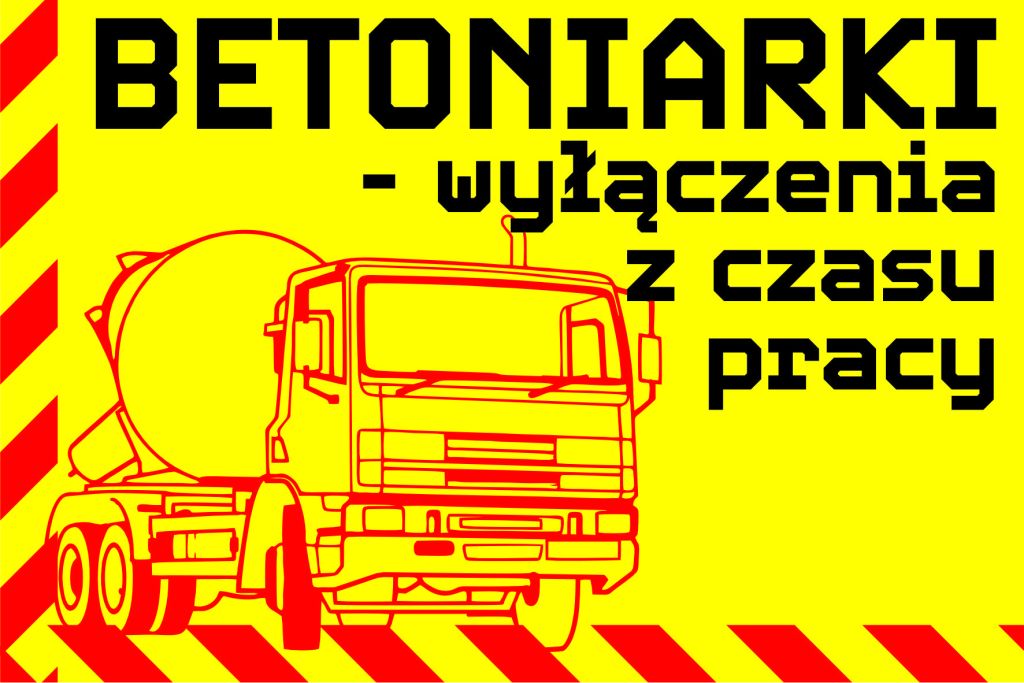 Betoniarki – wyłączenia z czasu pracy –&nbsp;aktualizacja